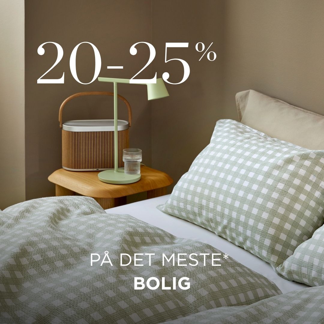 20-25% på det meste* bolig