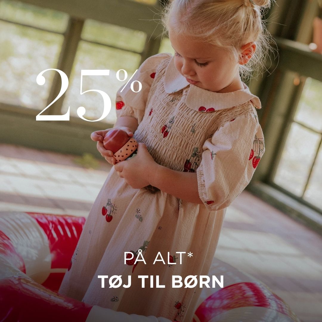 25% på alt* børnetøj