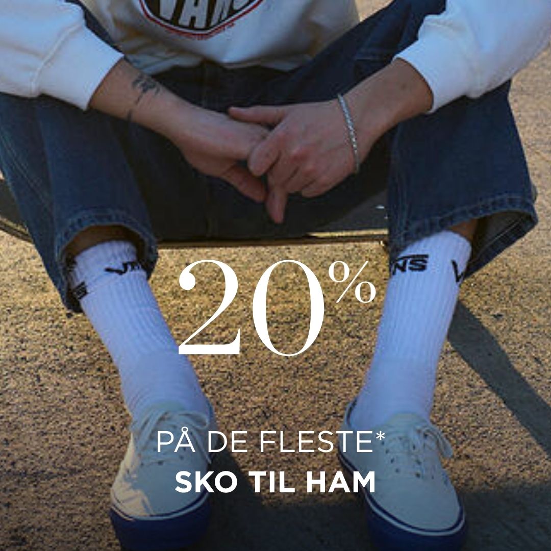 25-30% på de fleste* sko til ham