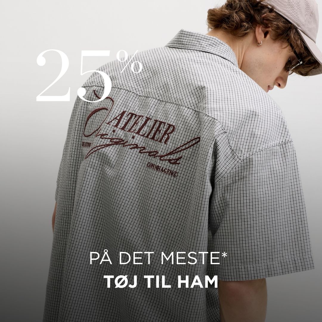 25-30% på det meste* tøj til ham