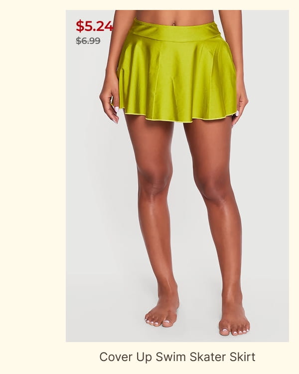Shop Cover Up Swim Skater Skirt