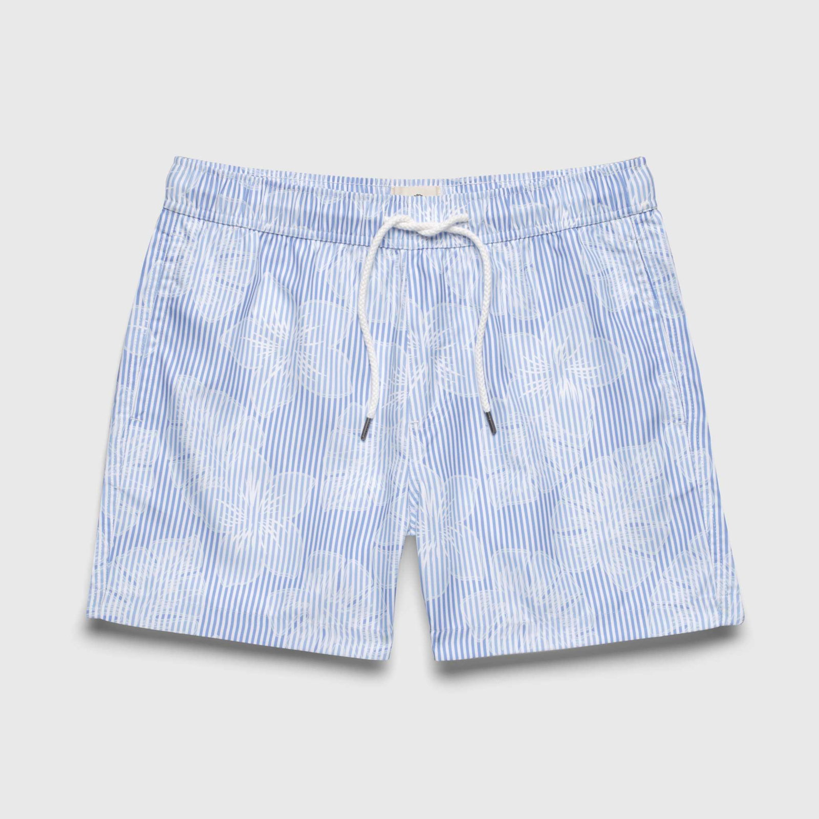 Image of Jimmy 5" Stripe Floral Volley - Blue