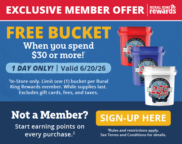 Bucket Sale