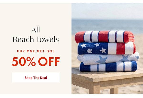 All Beach Towels - BOGO 50% OFF - Shop The Deal