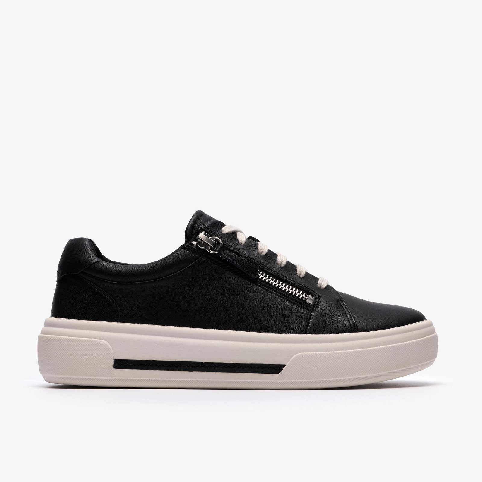 Shop Hollyrose Zip Black Leather