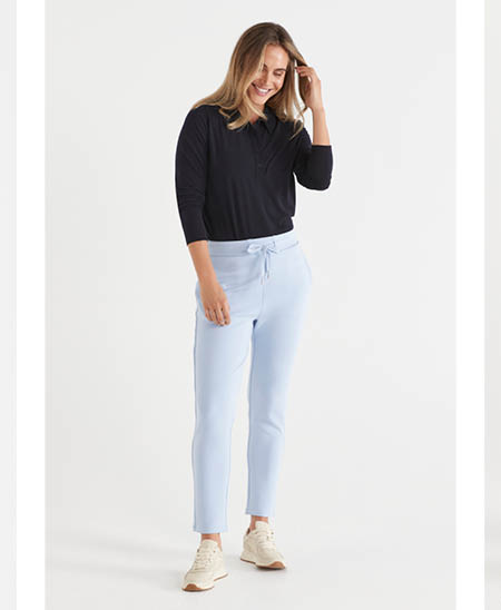 Henley Quarter Snap Closure Top