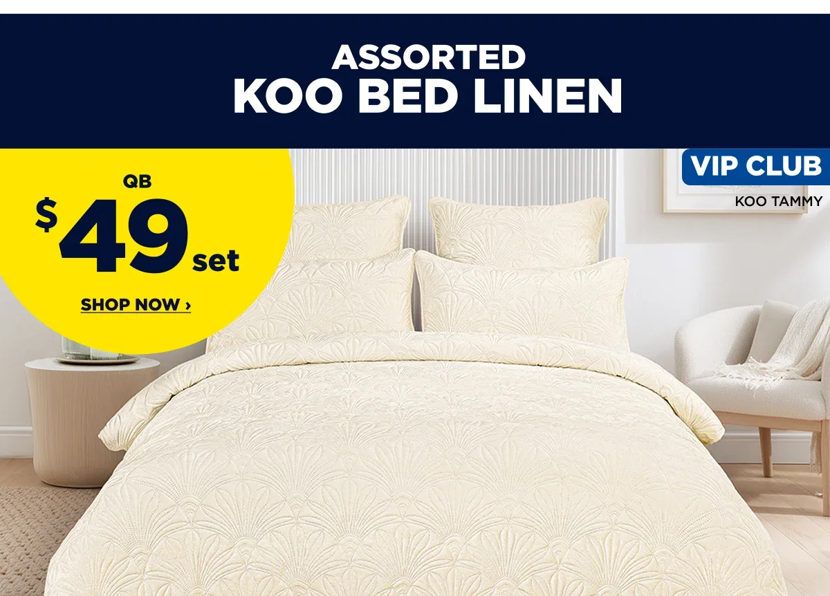 ASSORTED KOO BED LINEN