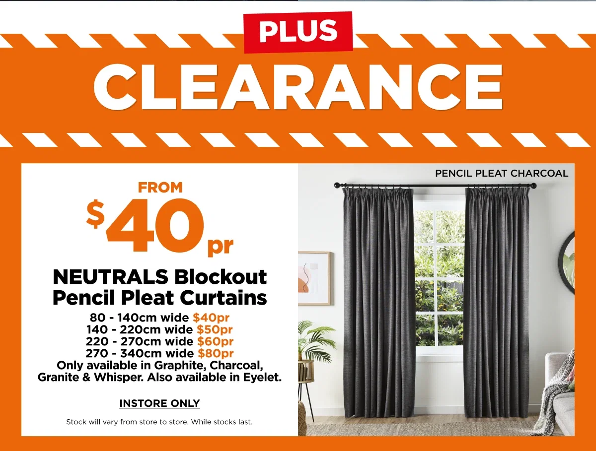 Clearance Instore
