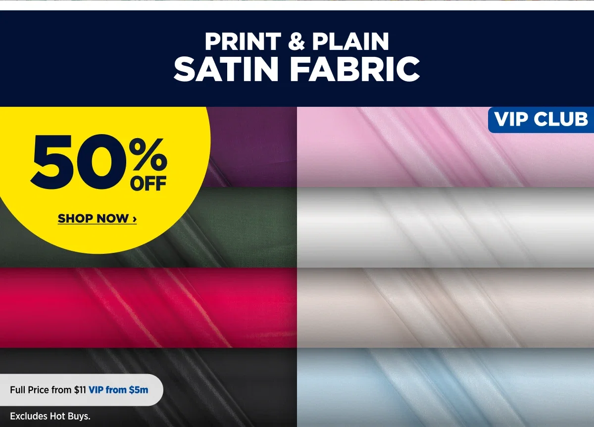 PRINT & PLAIN SATIN FABRIC