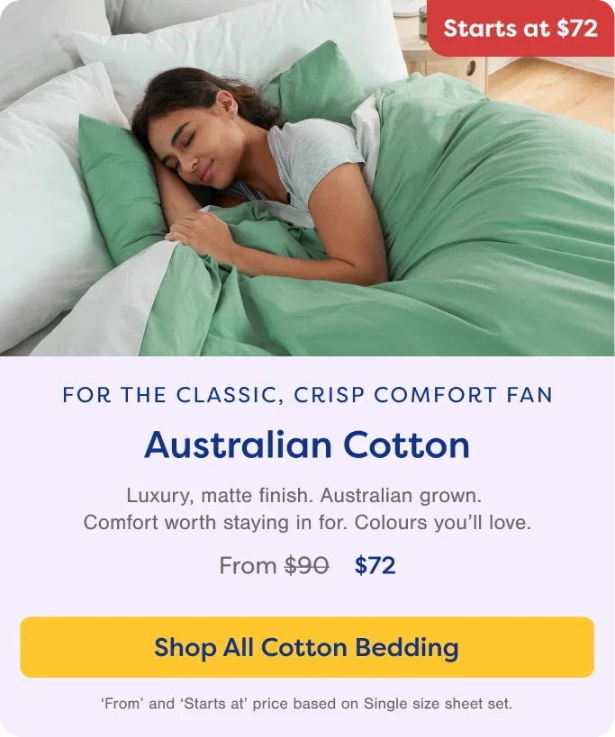 For the Classic, Crisp Comfort Fan. Shop Cotton Bedding