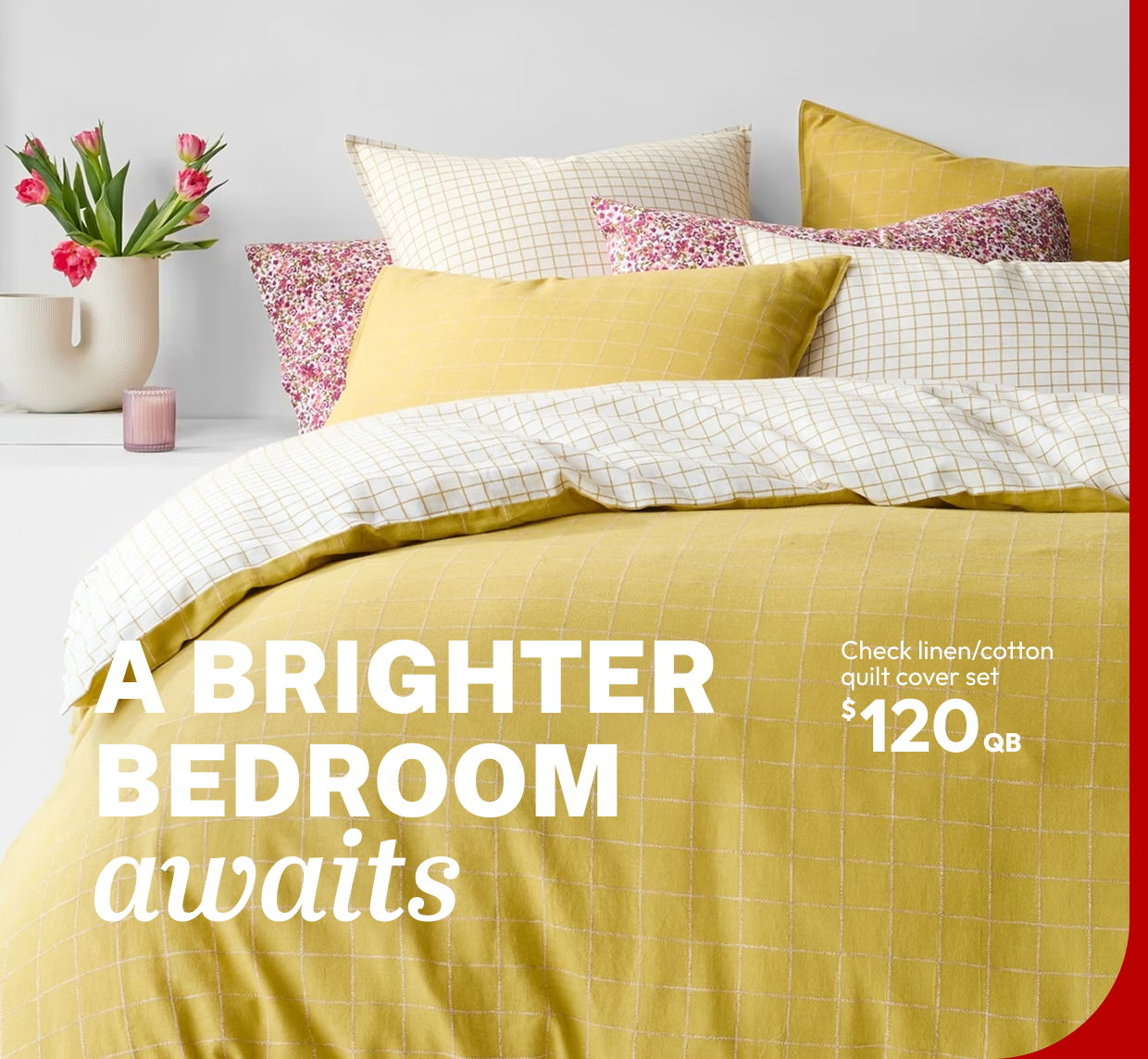 A BRIGHTER BEDROOM awaits