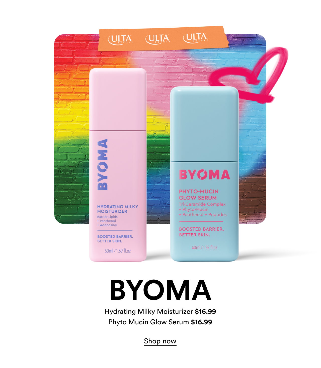 BYOMA | Hydrating Milky Moisturizer | Phyto Mucin Glow Serum | Shop now