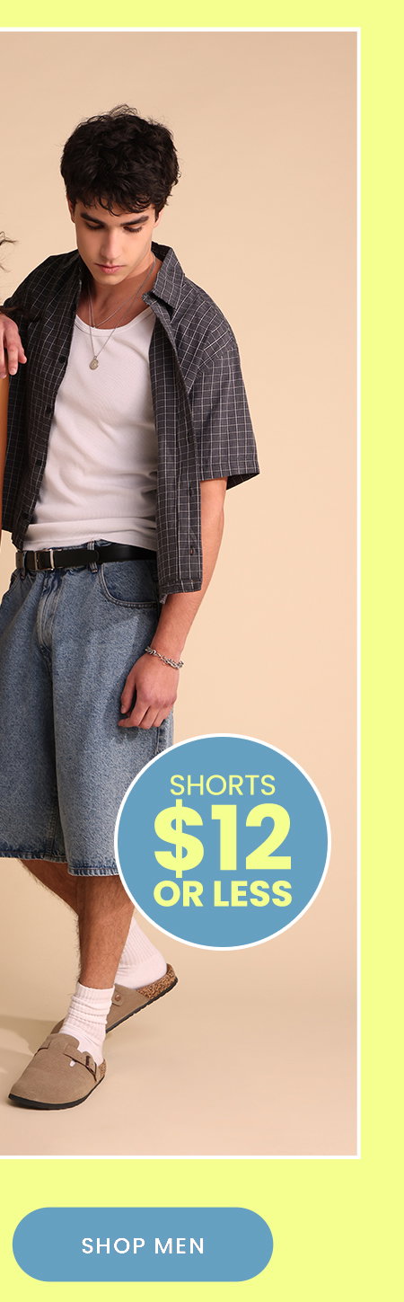 Mens $12 or less shorts 