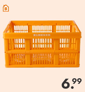 Vouwkrat Oranje voor 6.99