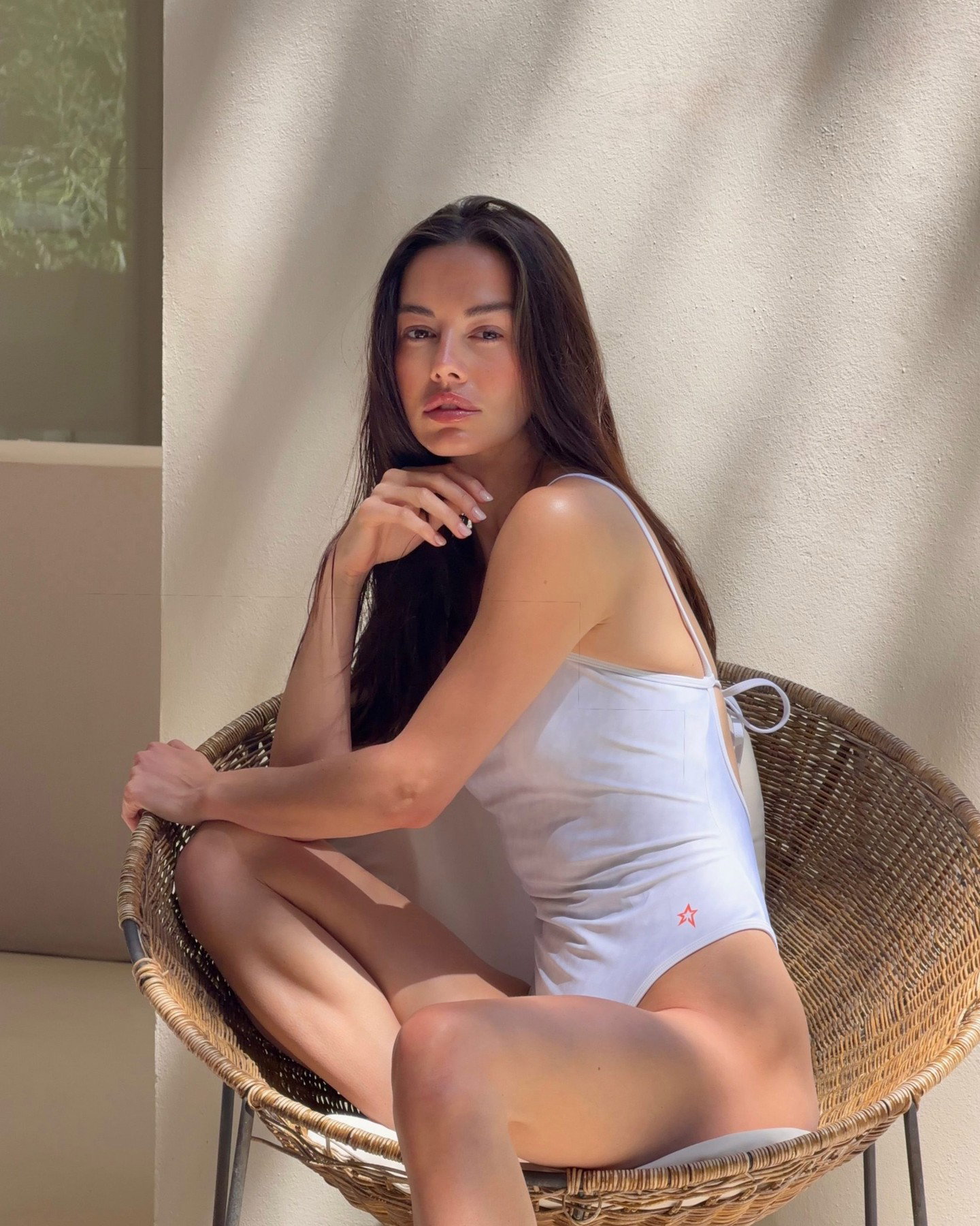 Model wears the Serra Swimsuit