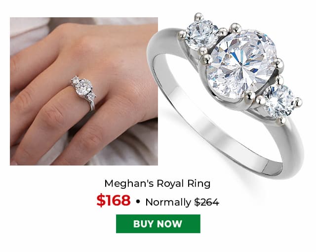 Meghans Royal Ring Platinum Clad