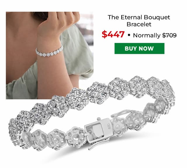 The Eternal Bouquet Bracelet Platinum Clad