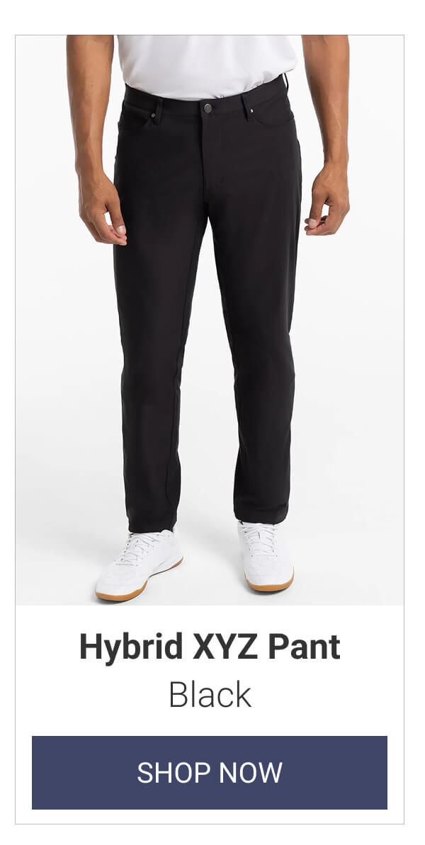 Black Hybrid XYZ Pant
