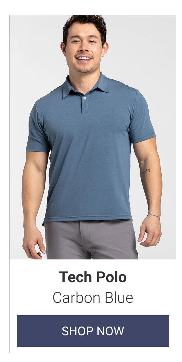 Carbon Blue Tech Polo