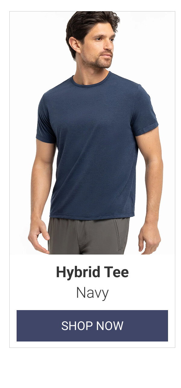 Navy Hybrid Tee