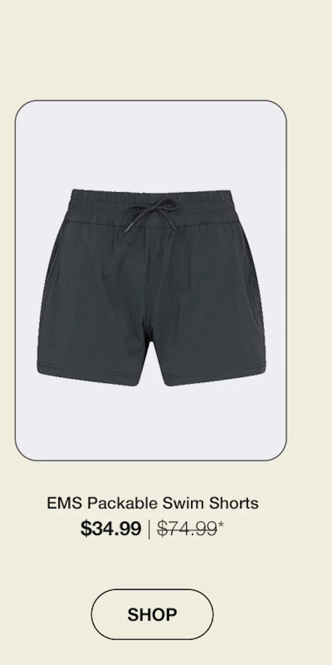 EMS Womens Packable Swim Shorts