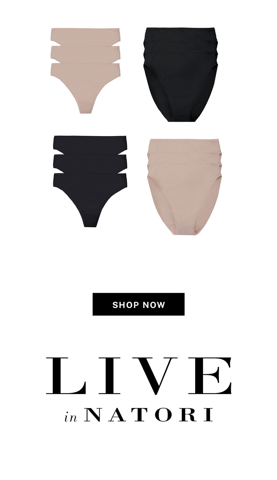 Mix & match underwear, 3 for $54.