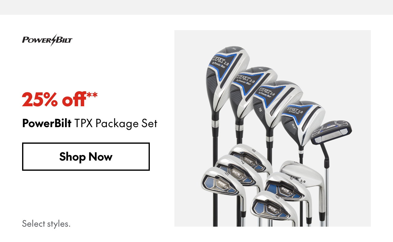 Powerbilt TPX Package Set
25% off
Our ticket price. Select styles.