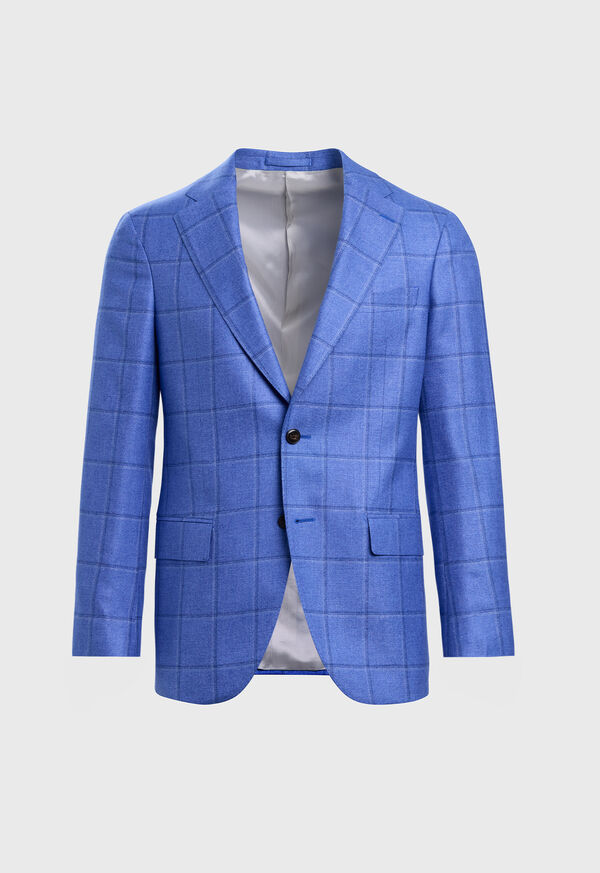 Image of SILK & CASHMERE DECO WINDOWPANE JACKET
