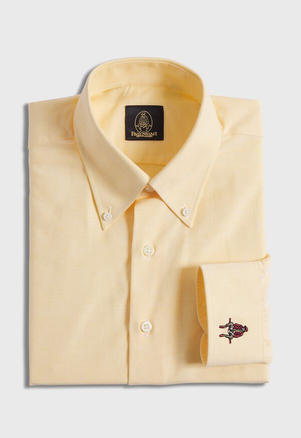 Image of COTTON OXFORD LOGO SPORT SHIRT
