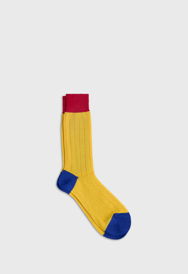 Image of MERCERIZED COTTON RIBBED SOCK