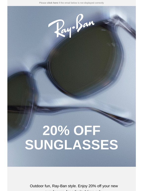 Still On: 20% off Sunglasses