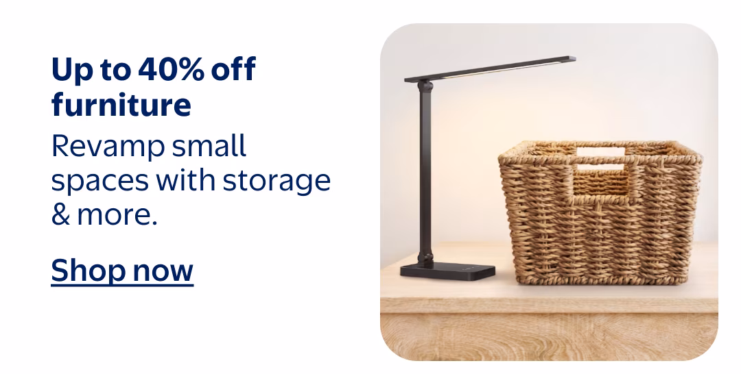 Up to 40% off furniture