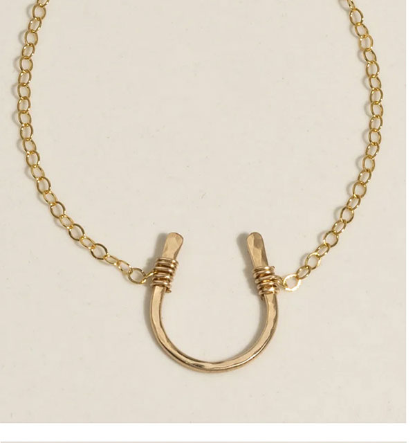 Itty Bitty Horseshoe Necklace