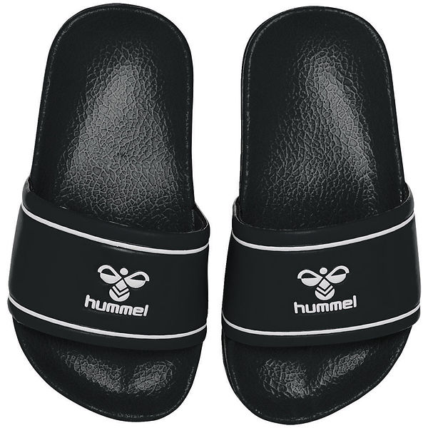 Image of Hummel Badesandaler - Pool Slide Jr - Sort/Hvid
