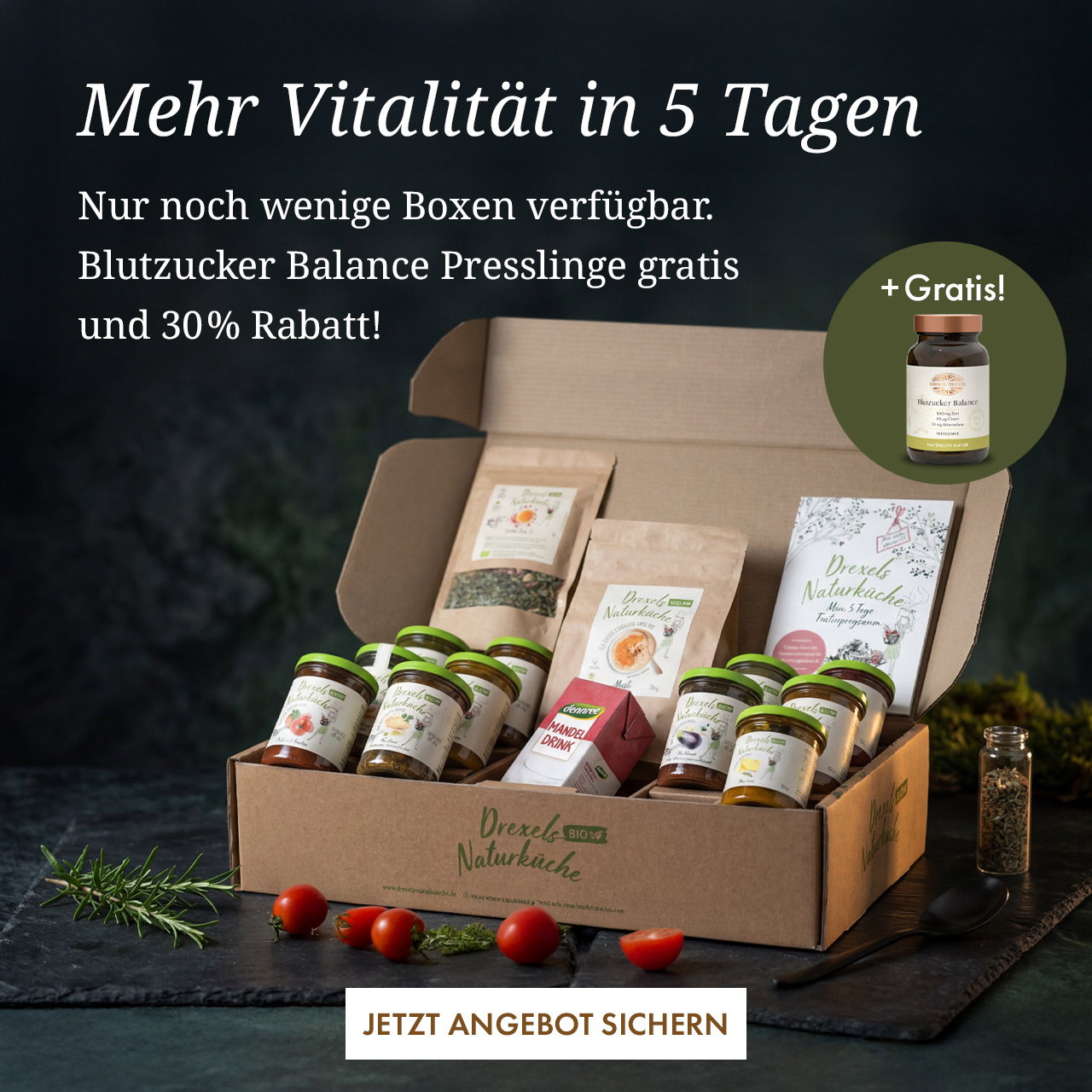Letzte Boxen von Monikas Stoffwechsel-Balance-Kur verfügbar