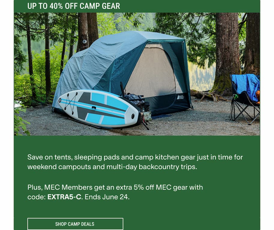 Camping deals