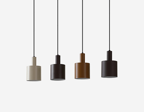 Lámpara colgante Lindby Ovelia, marrón/café/beige, 4 luces, E27