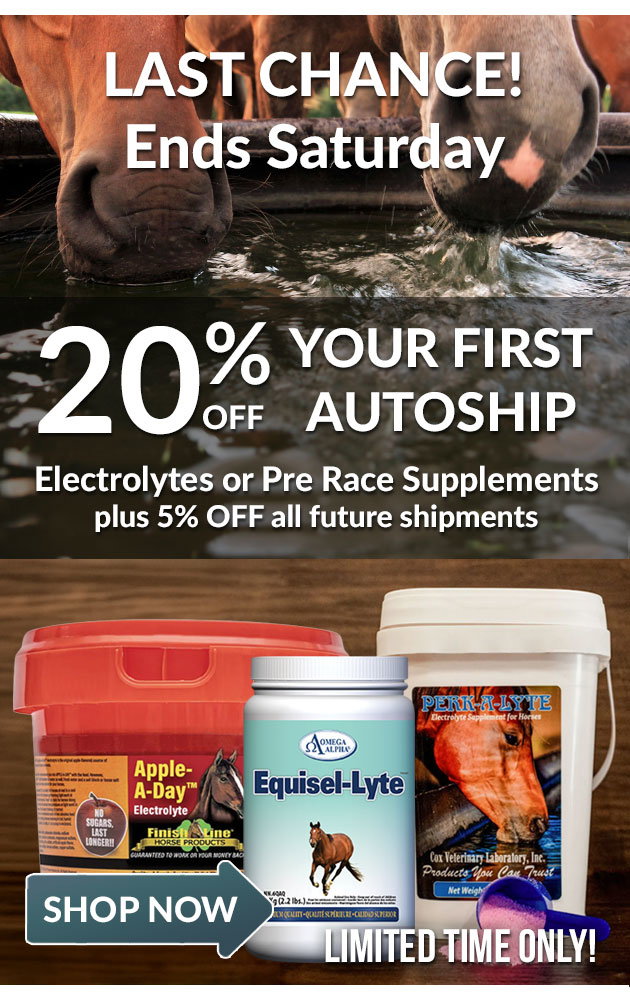 20% off your first autoship of electrolytes or pre race supplements