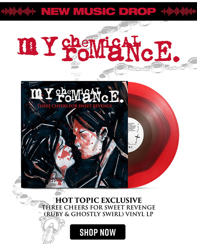 My Chemical Romance. Hot Topic Exclusive Three Cheers for Sweet Revenge Ruby and Ghastly Swirl Vinyl LP. Shop Now