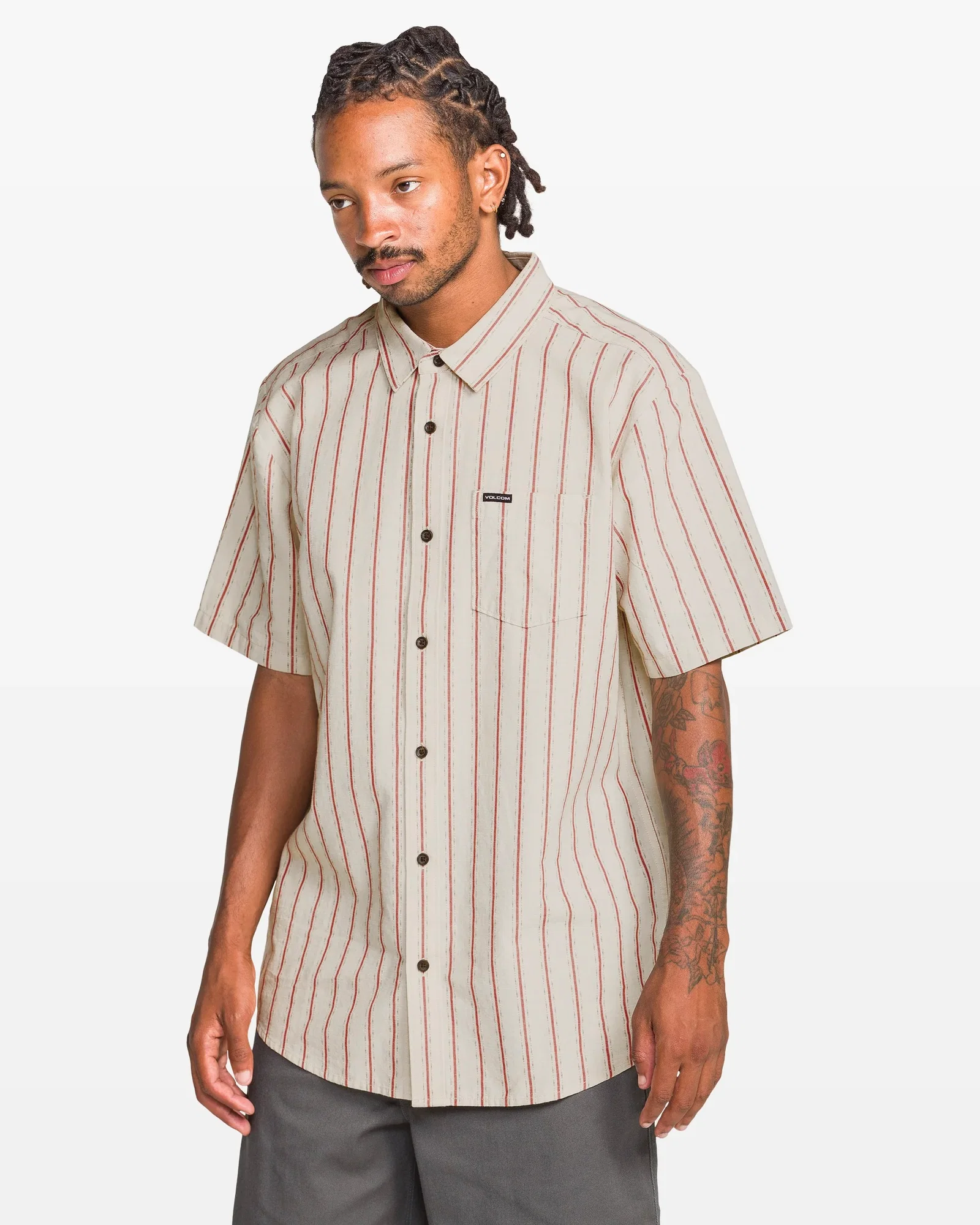 Image of Men's Sato Stripe Short Sleeve Shirt