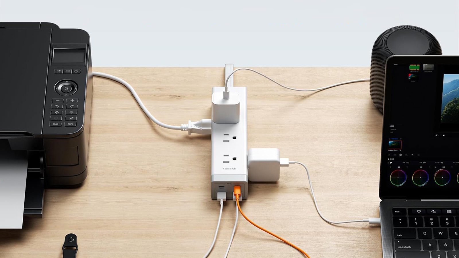 TESSAN 10 FT Surge Protector PS09