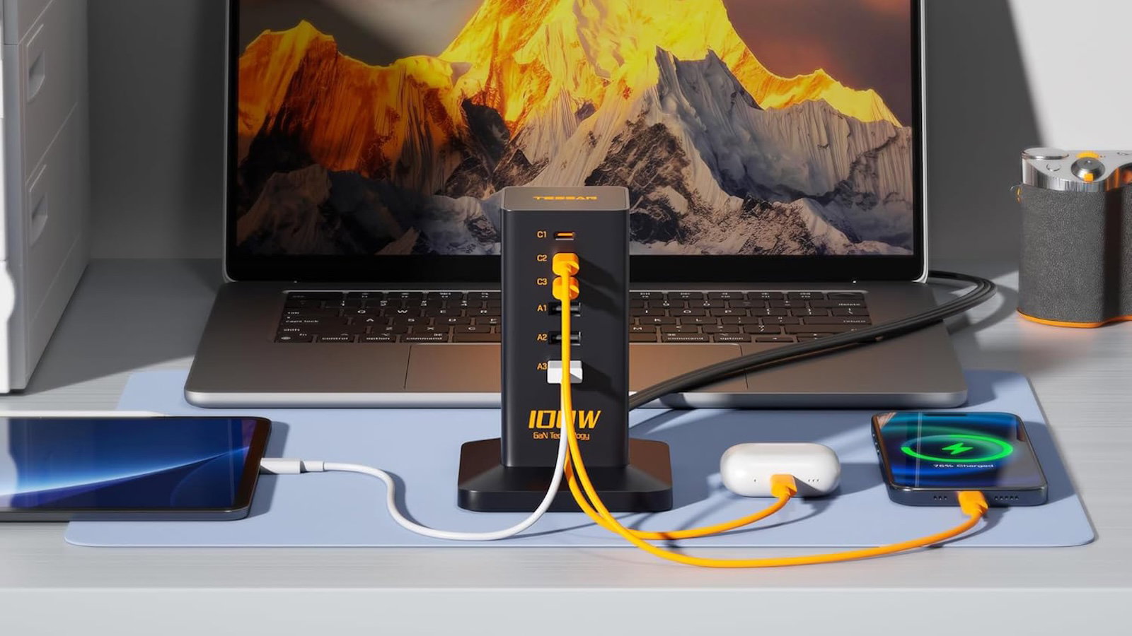 TESSAN Vertical GaN Desktop Power Hub