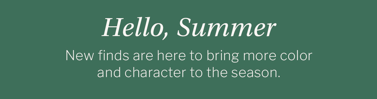 Hello, Summer
