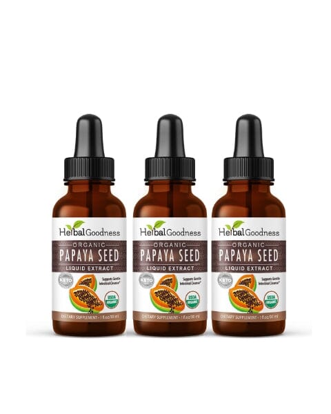 Image of Organic Papaya Seed Extract 15X Liquid | Gut & Colon Cleanse Support