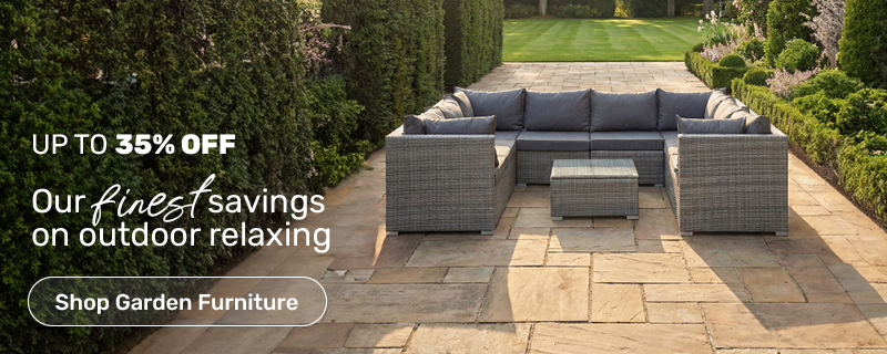 Up to 35% off garden furniture - shop deals