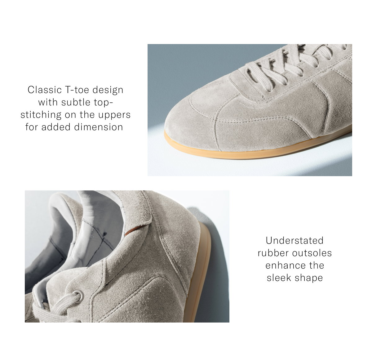 The Aiden Sneaker Features A Classic T-toe Design With Subtle Top-stitching On The Uppers For Added Dimension And Understated Rubber Outsoles To Enhance The Sleek Shape. Click Here To Shop Now.