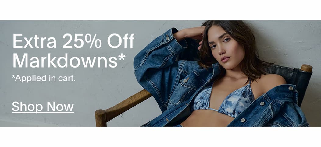 SHOP THE SUMMER SALE - EXTRA 25% OFF MARKDOWNS