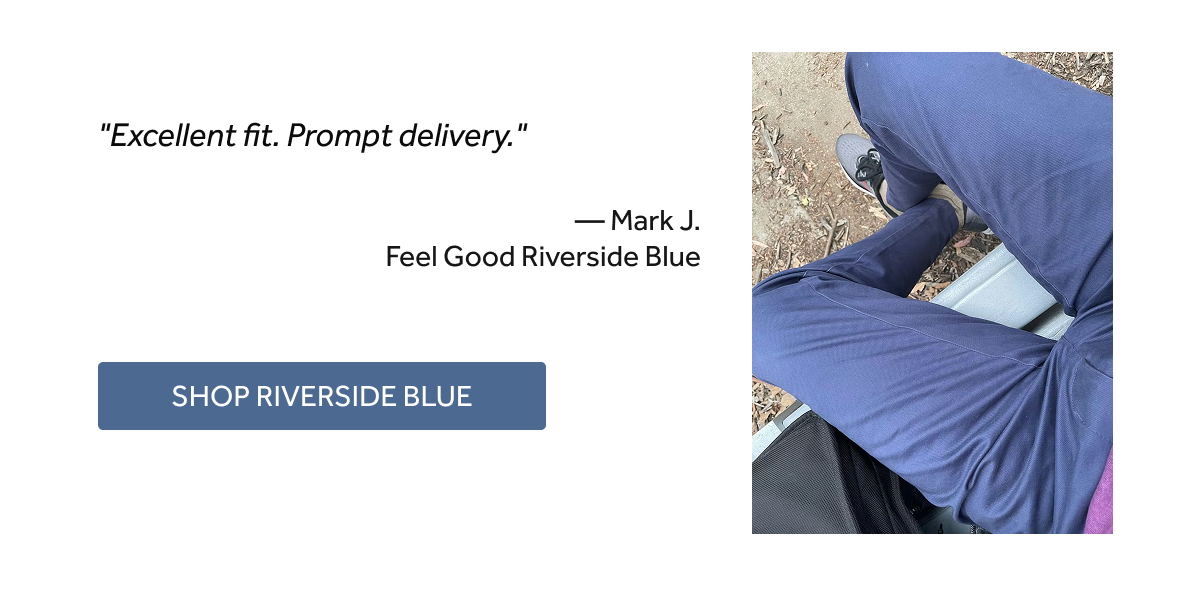 SHOP RIVERSIDE BLUE NOW 25% OFF