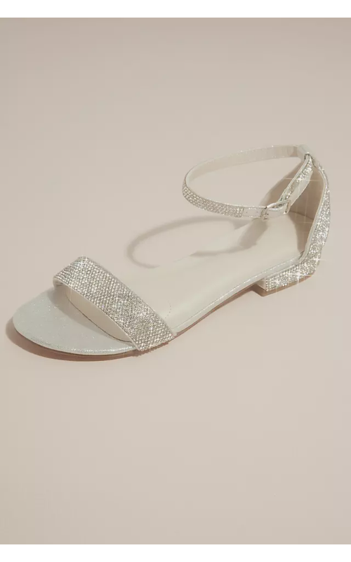 Crystal Strappy Flat Sandals
