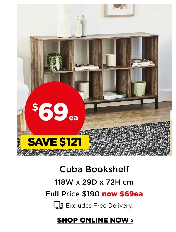 Cuba Bookshelf